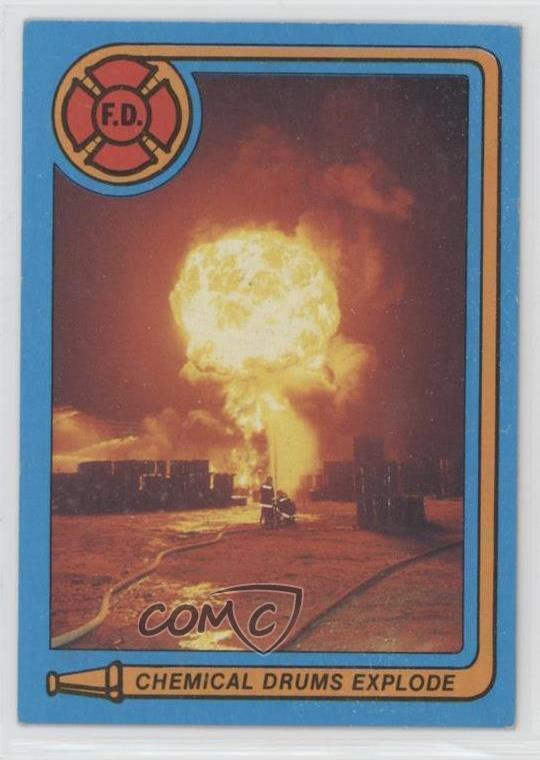 1982 KF Byrnes Fire Department Chemical Drums Explode #1 00jz
