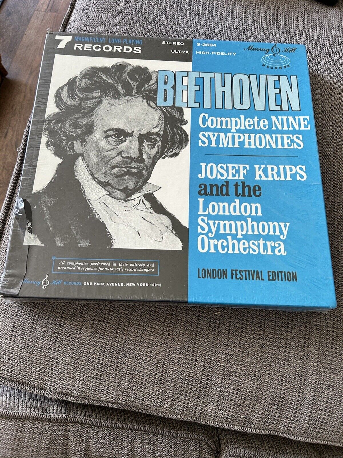 Beethoven - Complete Nine Symphonies - 7 Records - Josef Krips - London Festival