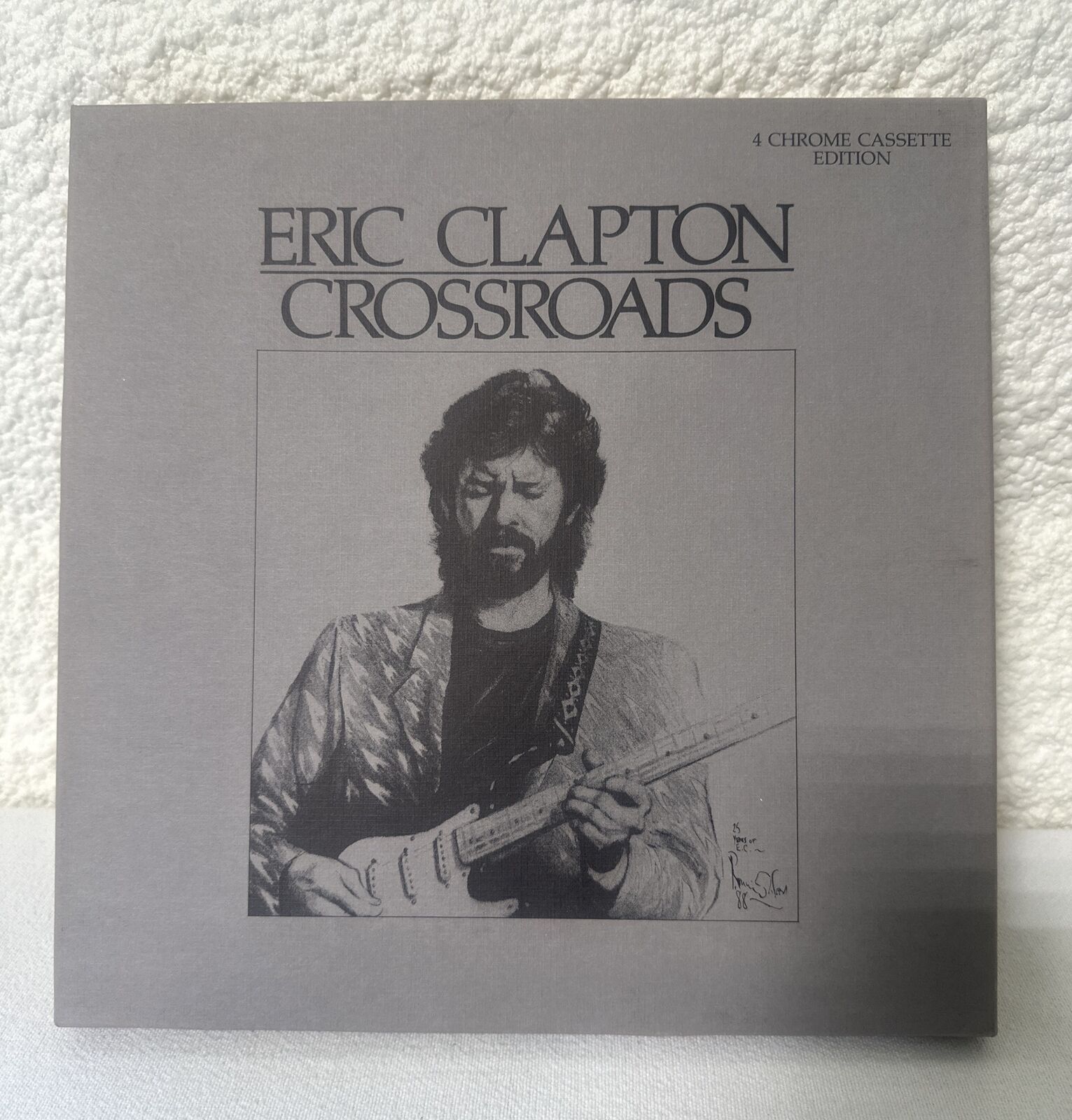Vintage (1988) Box Set Chrome Edition Eric Clapton Crossroads 4 Cassettes w/book