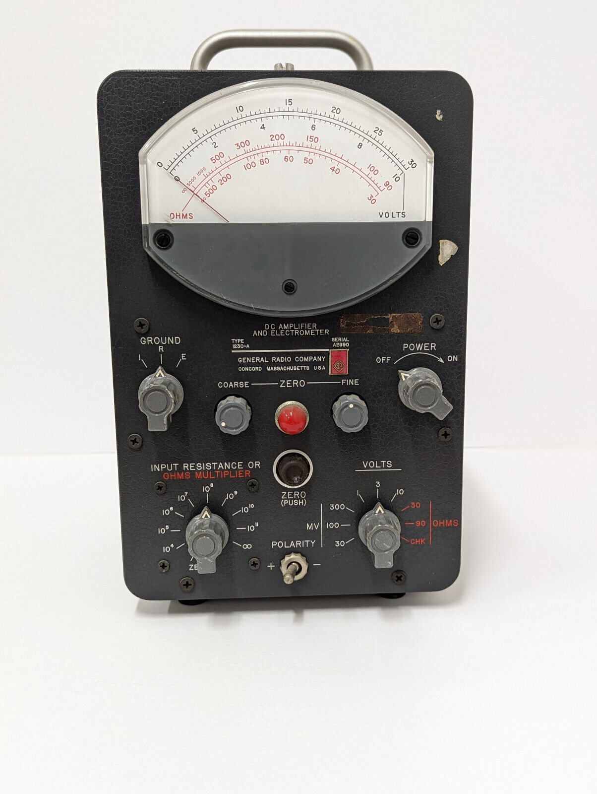 General Radio Co. Type 1230-A DC Amplifier and Electrometer