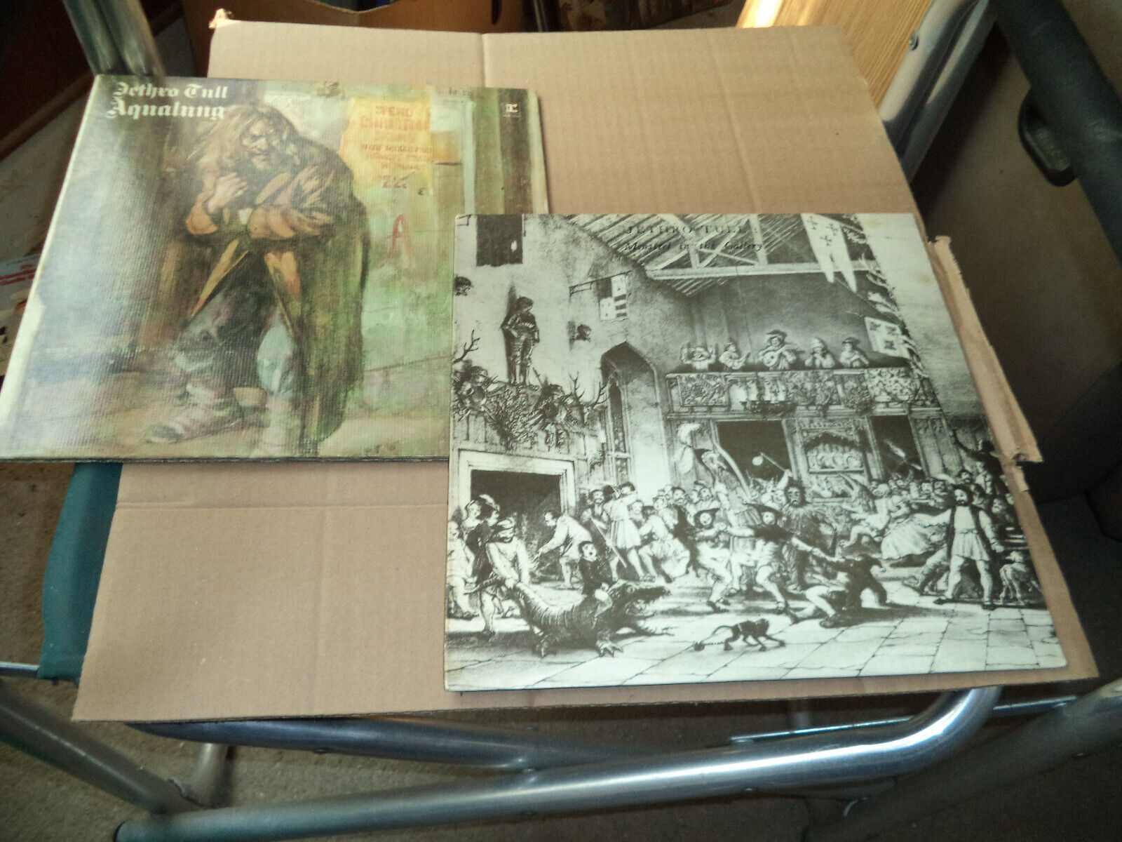 2 Vintage Jethro Tull LP Lot - Minstrel in the Gallery + Aqualung /Good Shape
