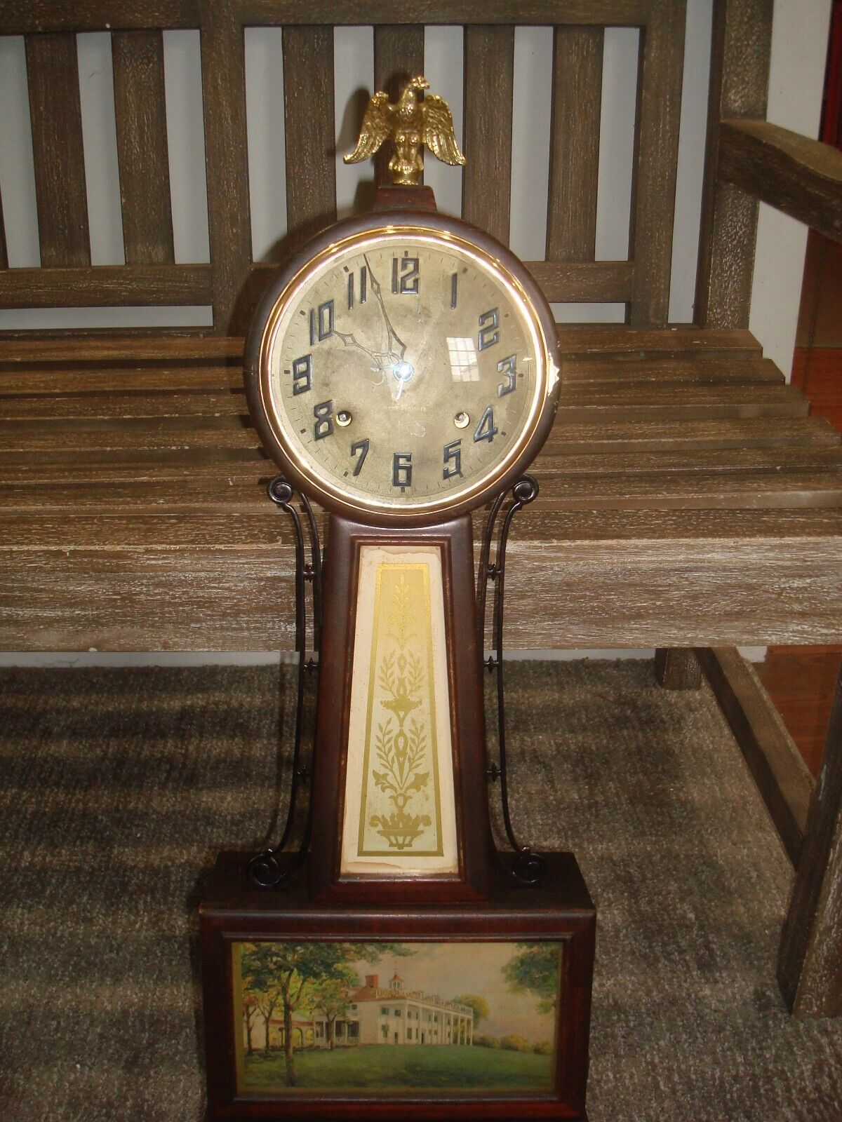 New Haven Whitney #2 Banjo Clock