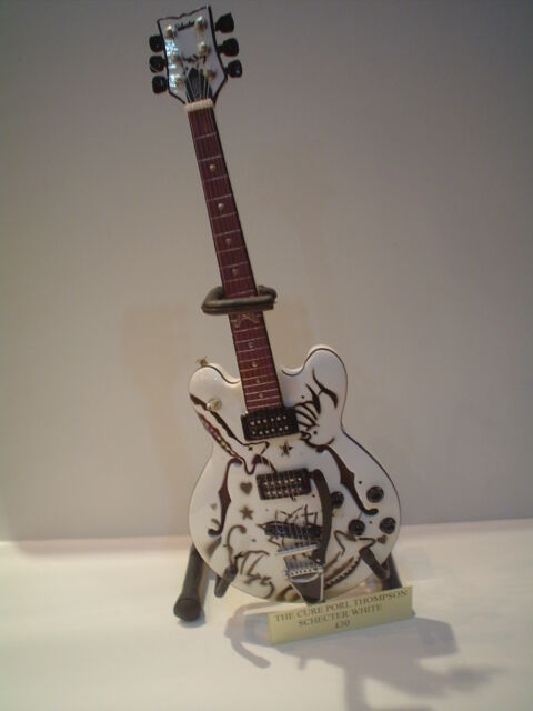 Miniature Guitar (24cm Tall) : THE CURE PORL THOMPSON SCHECTER