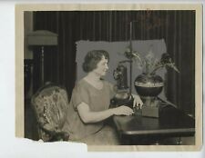1925 ORIGINAL HELEN KELLER DEAF BLIND PHOTO VINTAGE FEELING MUSIC picture