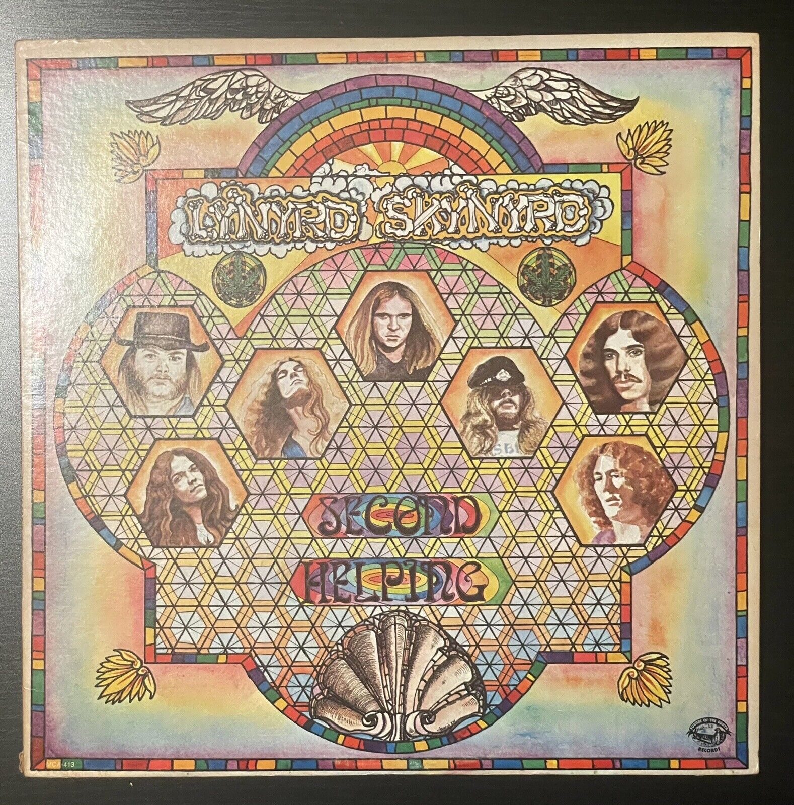 Lynyrd Skynyrd Second Helping 1974 LP Sounds of the South Yellow Label MCA-413