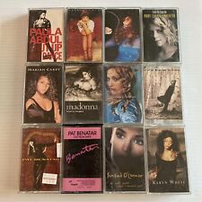 12 Cassette Tapes Women Musicians Paula Gloria Sinead Modonna Mariah Pat Benatar picture