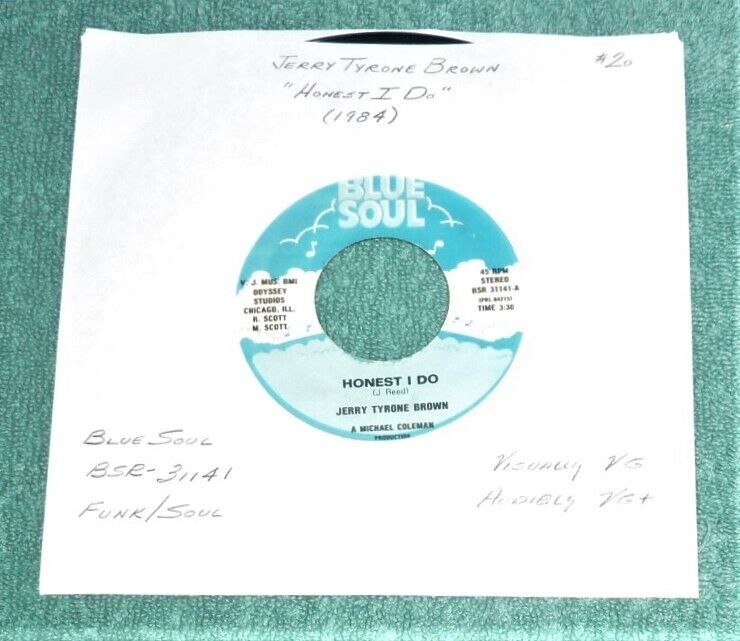7” 45 RPM Record by JERRY TYRONE BROWN \