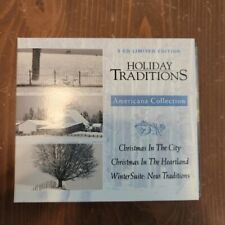 Vtg 1999 Holiday Traditions Americana Collection 3 CD Limited Edition Set picture