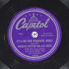 MARGARET WHITING JACK SMITH It'S A Big Wide Wonderful World CAPITOL 15394 EX 78 picture