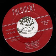 Rare R&B Popcorn 45 - BILLY MERMAN - 900 Miles - PRESIDENT - Fallout EX Org. picture