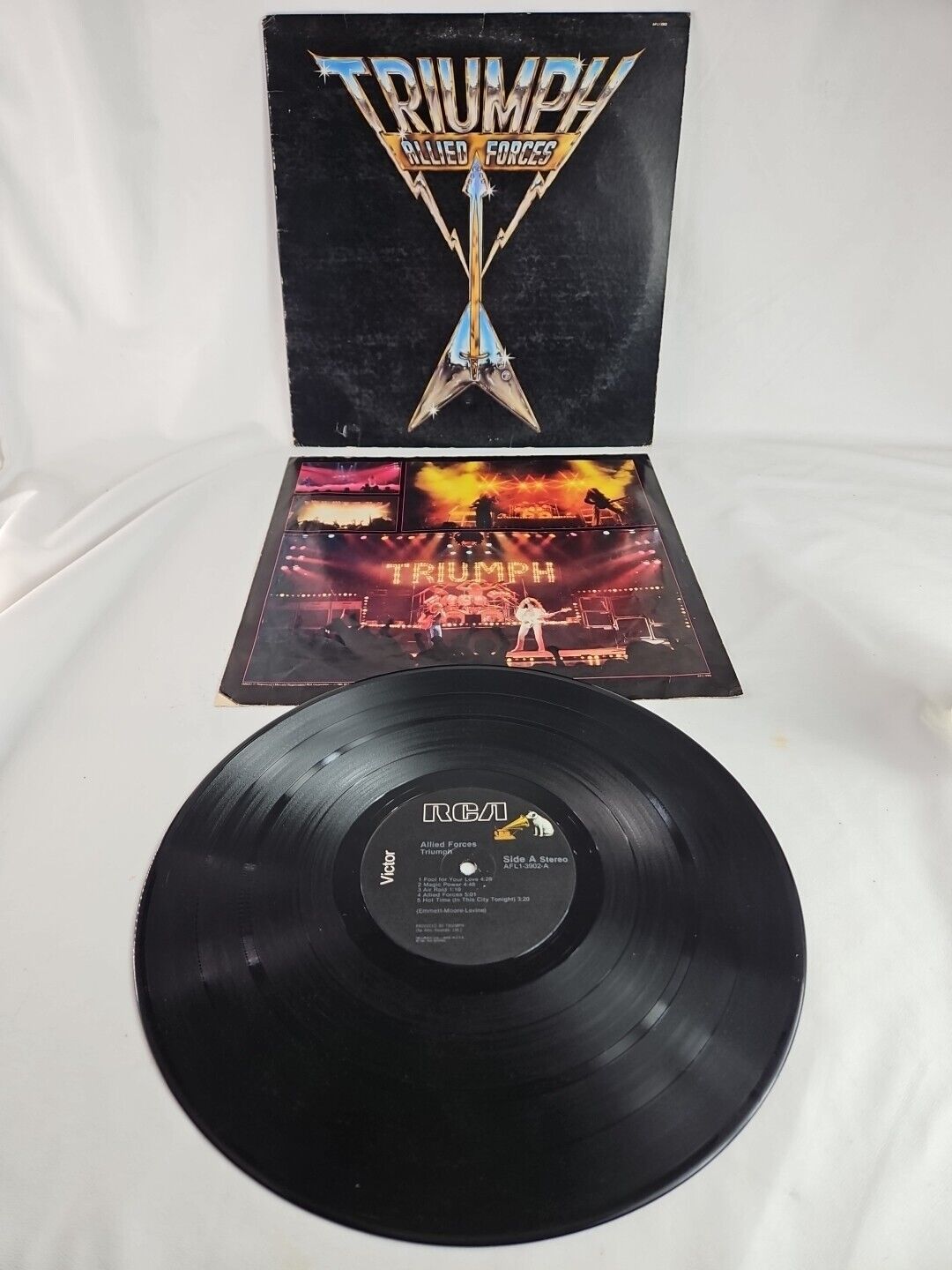 Triumph Allied Forces LP 1981 RCA Victor ‎– AFL1-3902 Vinyl Record Album