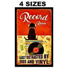 Guitar Rock Vinyl Decals Sticker Sign Vinyl Records Vintage Replica Dog Musical picture