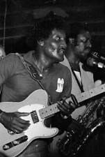 Albert Collins with his Fender Telecaster Guitar at The Lone Star - Old Photo 4 picture