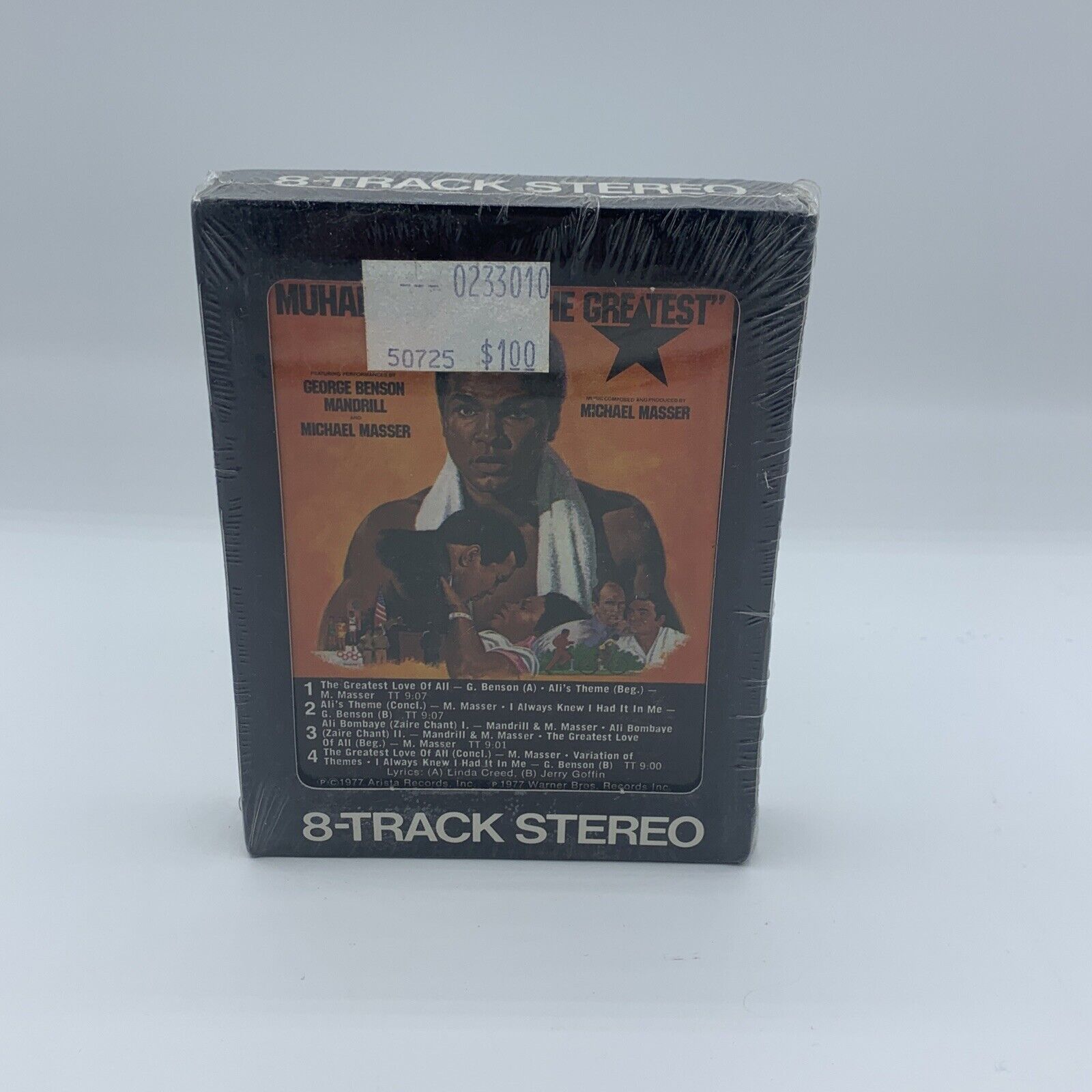 *Vintage Muhammad Ali in The Greatest Hits Soundtrack 8 Track Cartridge Sealed