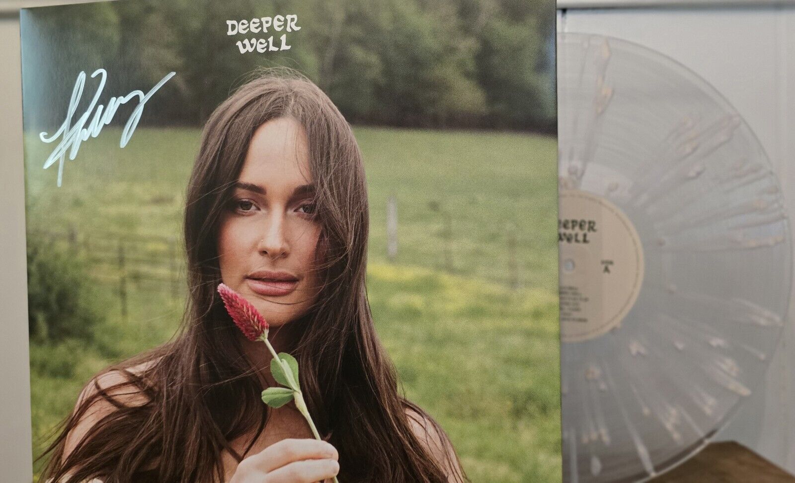 Autographed Kacey Musgraves Deeper Well  Spilled Milk Vinyl Record Hand Signed