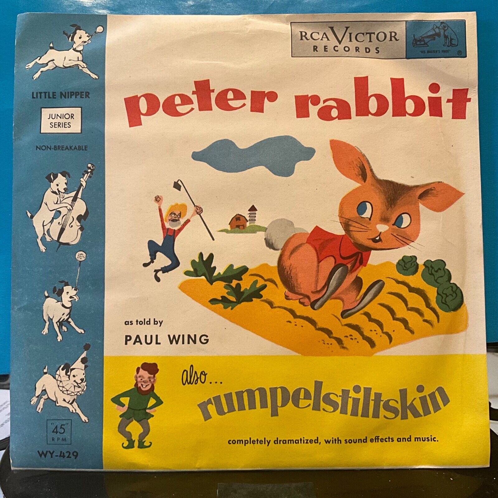 Peter Rabbit, Rumpelstiltskin, Told By Paul Wing, RCA, 7\