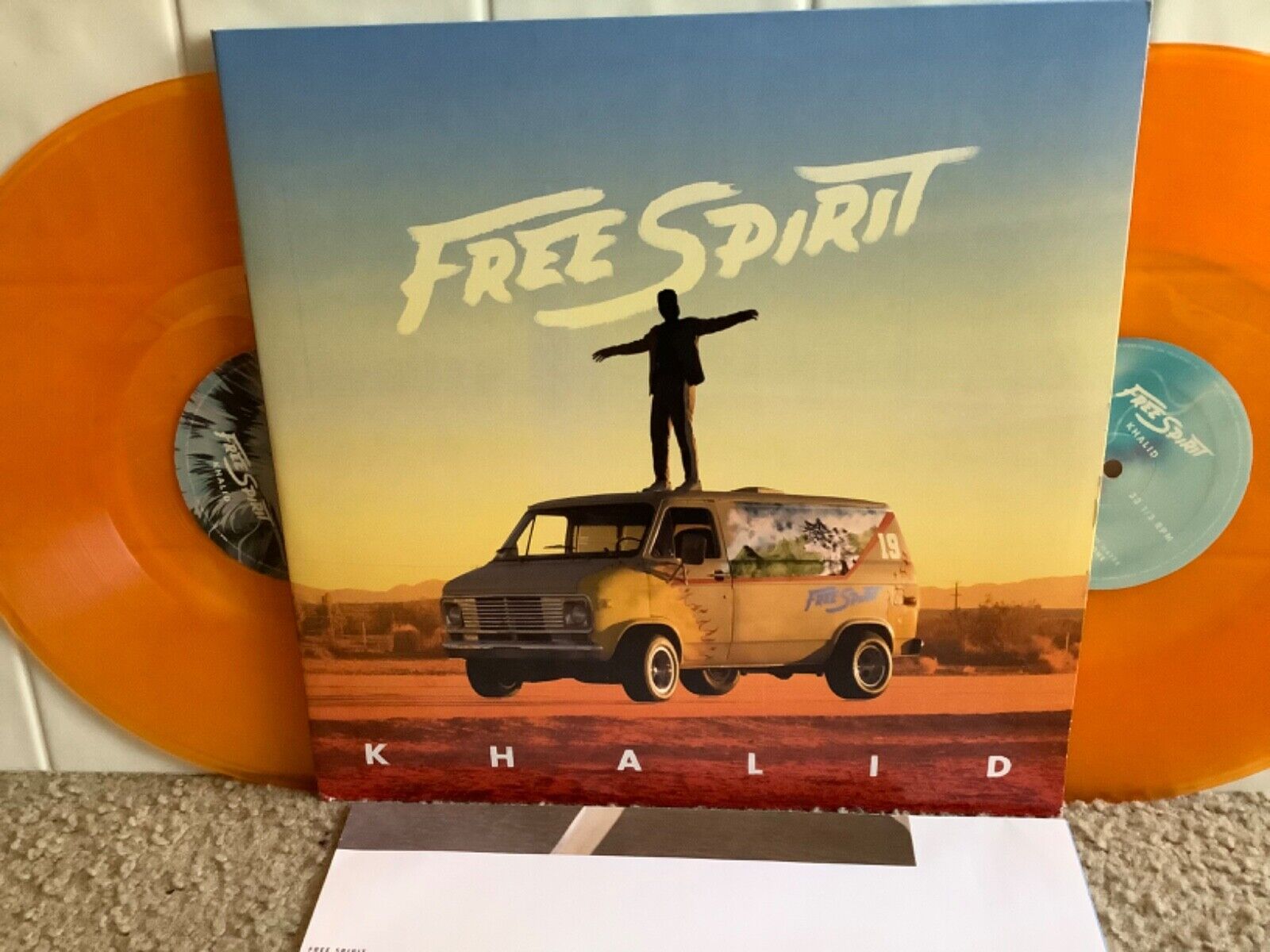 KHALID / FREE SPIRIT /  Translucent Orange Color Vinyl 2 LP LIMITED w/ POSTER