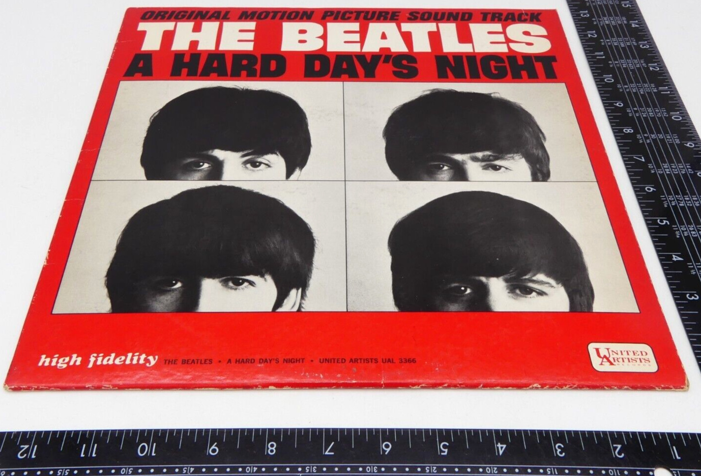 Vintage The Beatles A Hard Day\'s Night Album Vinyl Record 1964