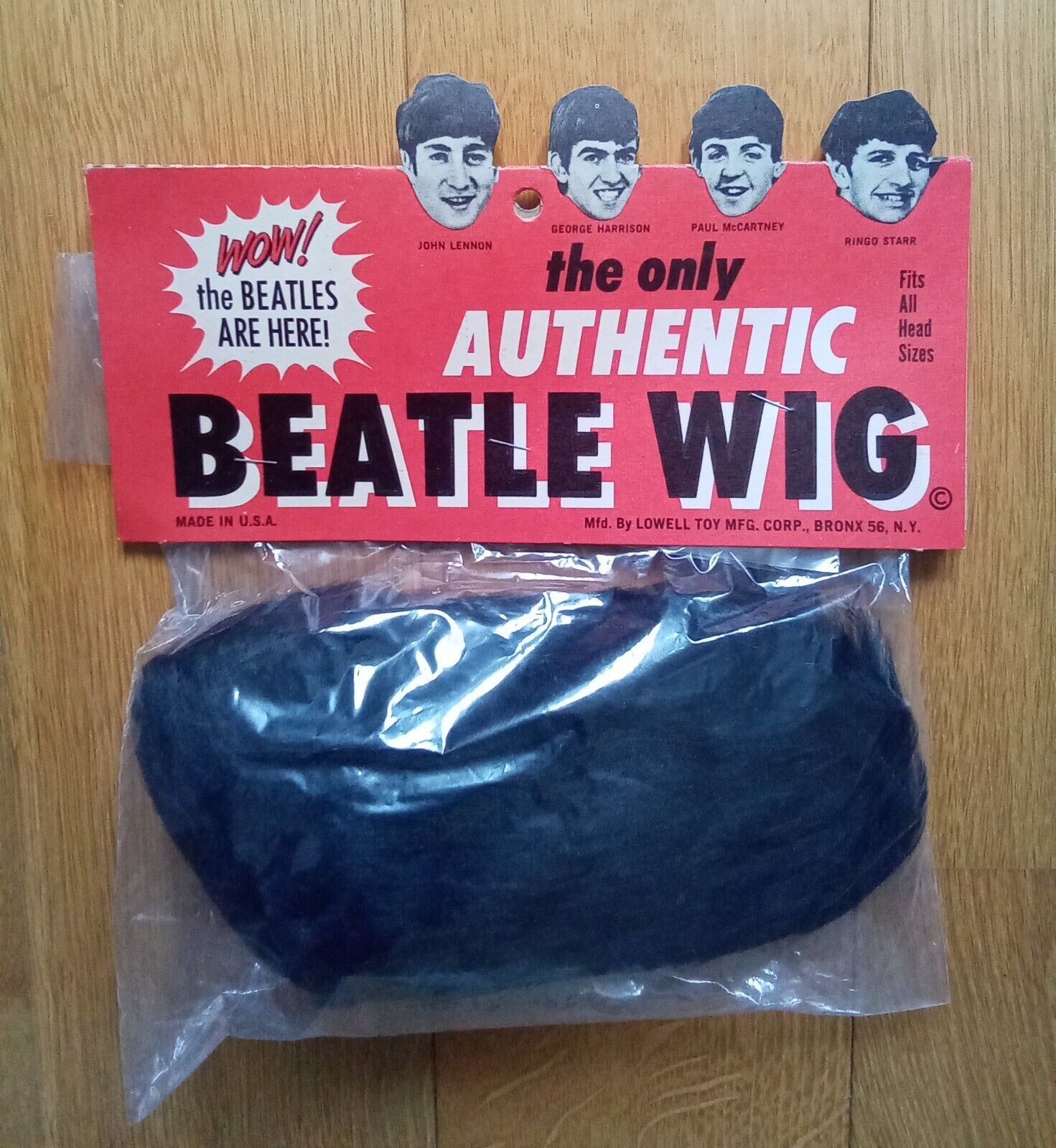 ORIGINAL 1964 BEATLES WIG BY LOWELL, NEW YORK IN STUNNING CONDITION