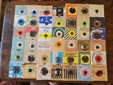 LOT 42 Vintage RECORDS~1950's 1960's 1970's Rock Country Pop~45's PAPER Sleeves picture