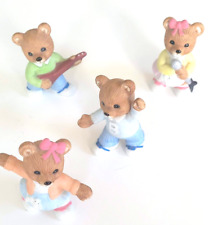 Vintage Figurines Teddy Bears HOMCO 1421 Ceramic singing dancing  guitar - 4 pc picture