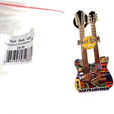 Hard Rock Cafe Pin San Francisco USA Lombard Street Double Neck Guitar SFN picture
