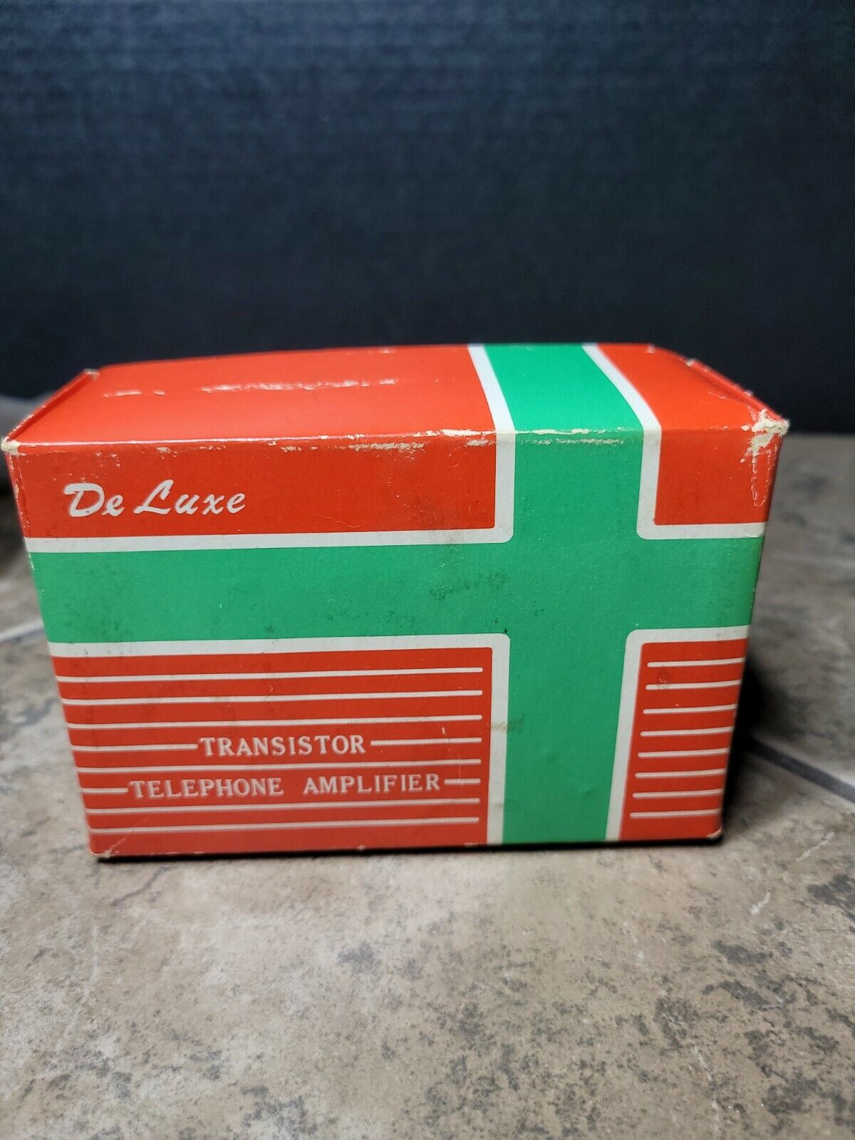 Vintage De Luxe Transistor Telephone Amplifier Box Only Japan
