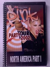 Pink Itinerary Original Vintage North American Party Tour Part I May - June 2002 picture