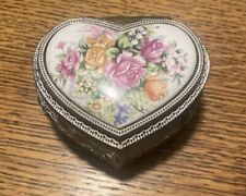 Vintage Japanese Music Box - Heart Shaped - Plays Edelweiss  picture