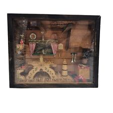 Vintage Handmade Weibaden Germany Reuge Movement Musical House Cabin Diorama picture