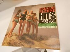 SAN REMO'S GREATEST HITS 1958-1966 LP COLUMBIA BF 19047 picture