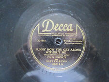 Walkin' With My Shadow/Funny How You Get Along Without Me vintage Decca 78 rpm picture