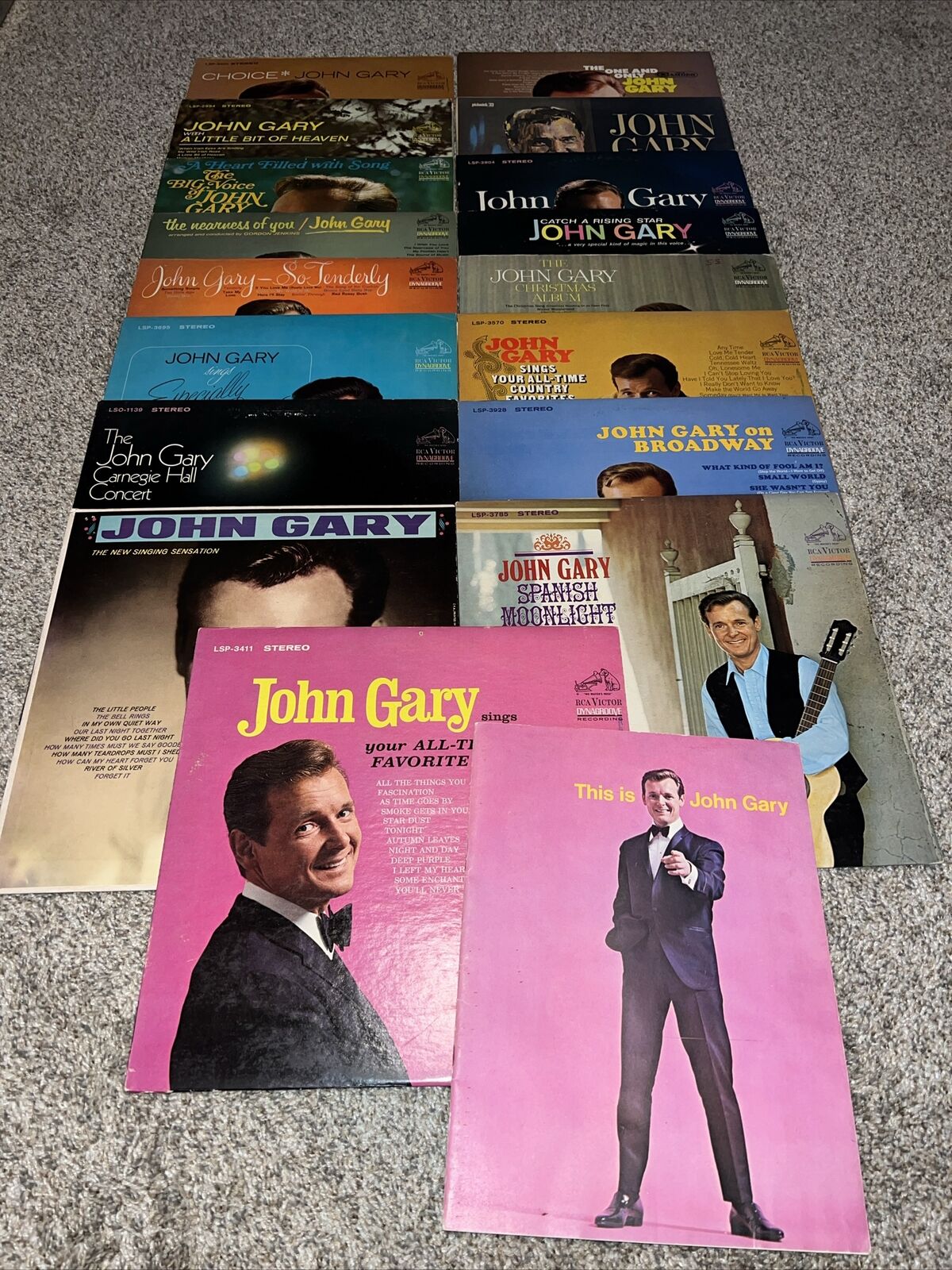 JOHN GARY Vinyl LP Lot Of 17 Records Including Autograph Collection 12”