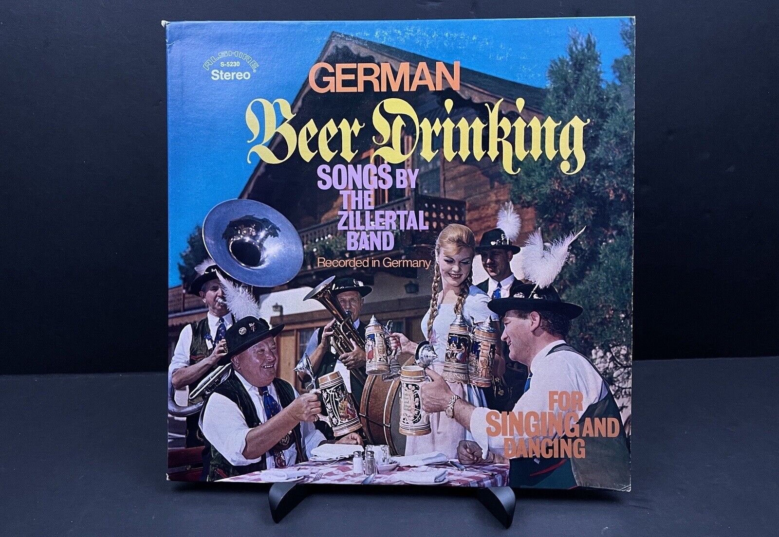 German Beer Drinking Songs By The Zillertal Band LP Vinyl Record Alshire VG+