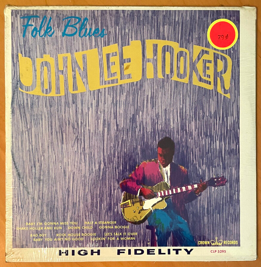 JOHN LEE HOOKER Folk Blues  CROWN 1962 BLUES LP SUPER RARE SEALED