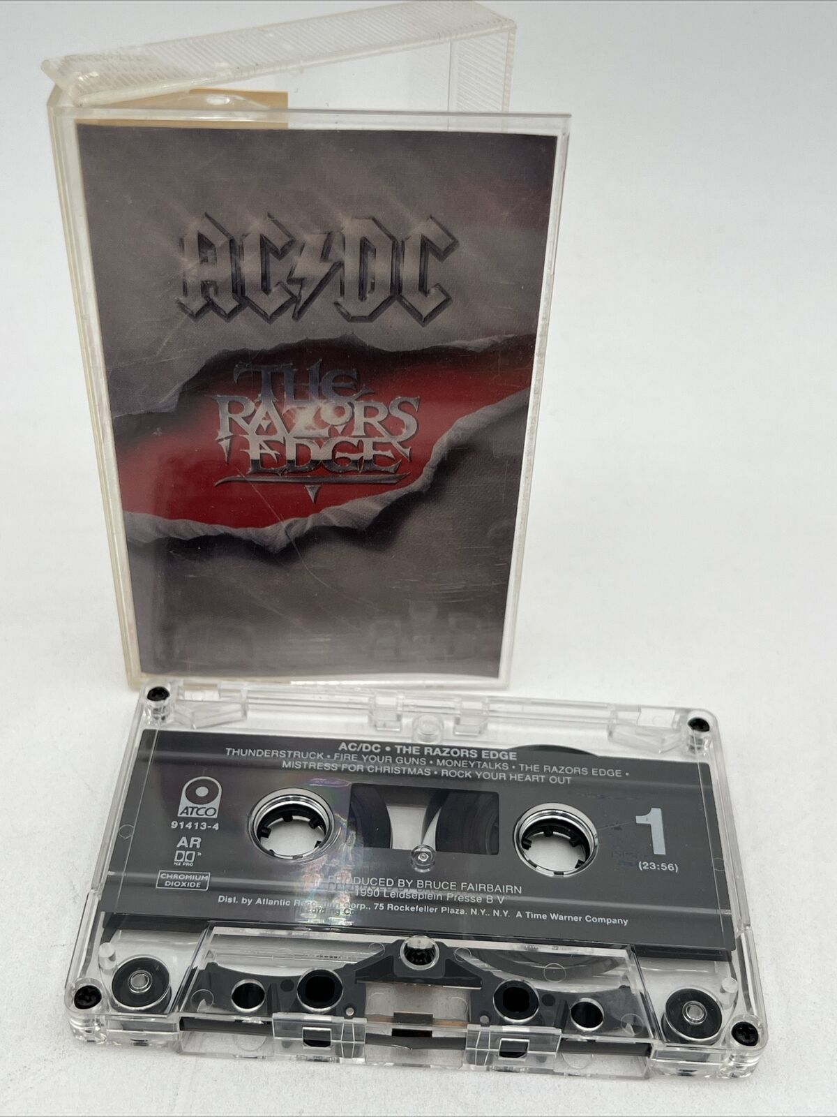 Vintage AC/DC The Razors Edge Cassette Tape 1990  Thunderstruck