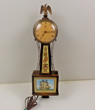 Vintage Banjo Warren Telechron Wall Clock Size: Approx. 19