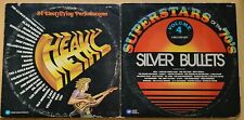 Superstars of the 70’s 2 Double Vinyl Albums Heavy Metal Silver Bullets Various picture