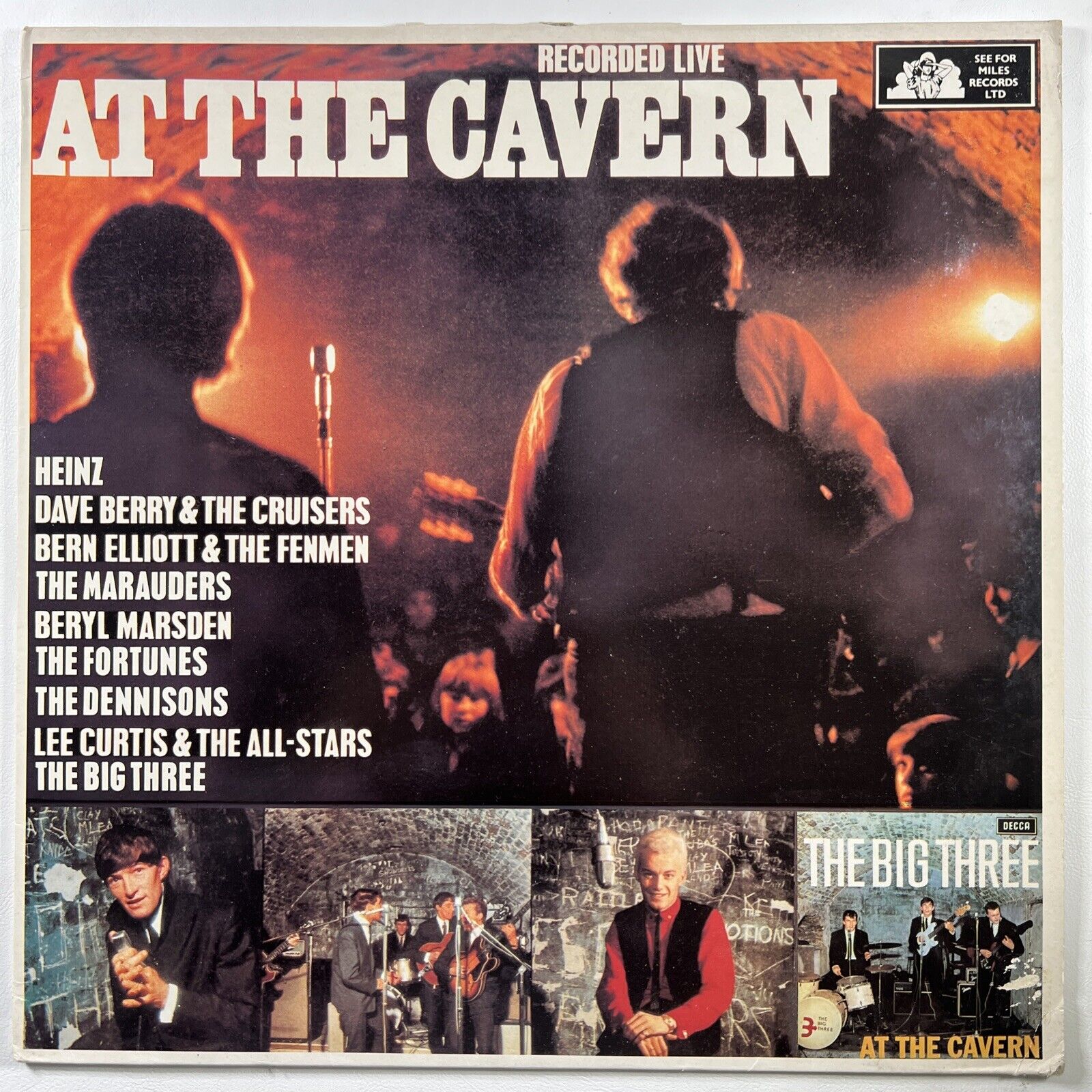 The Big Three “At The Cavern” Live LP/See For Miles See58 (EX) UK 1985 Reissue