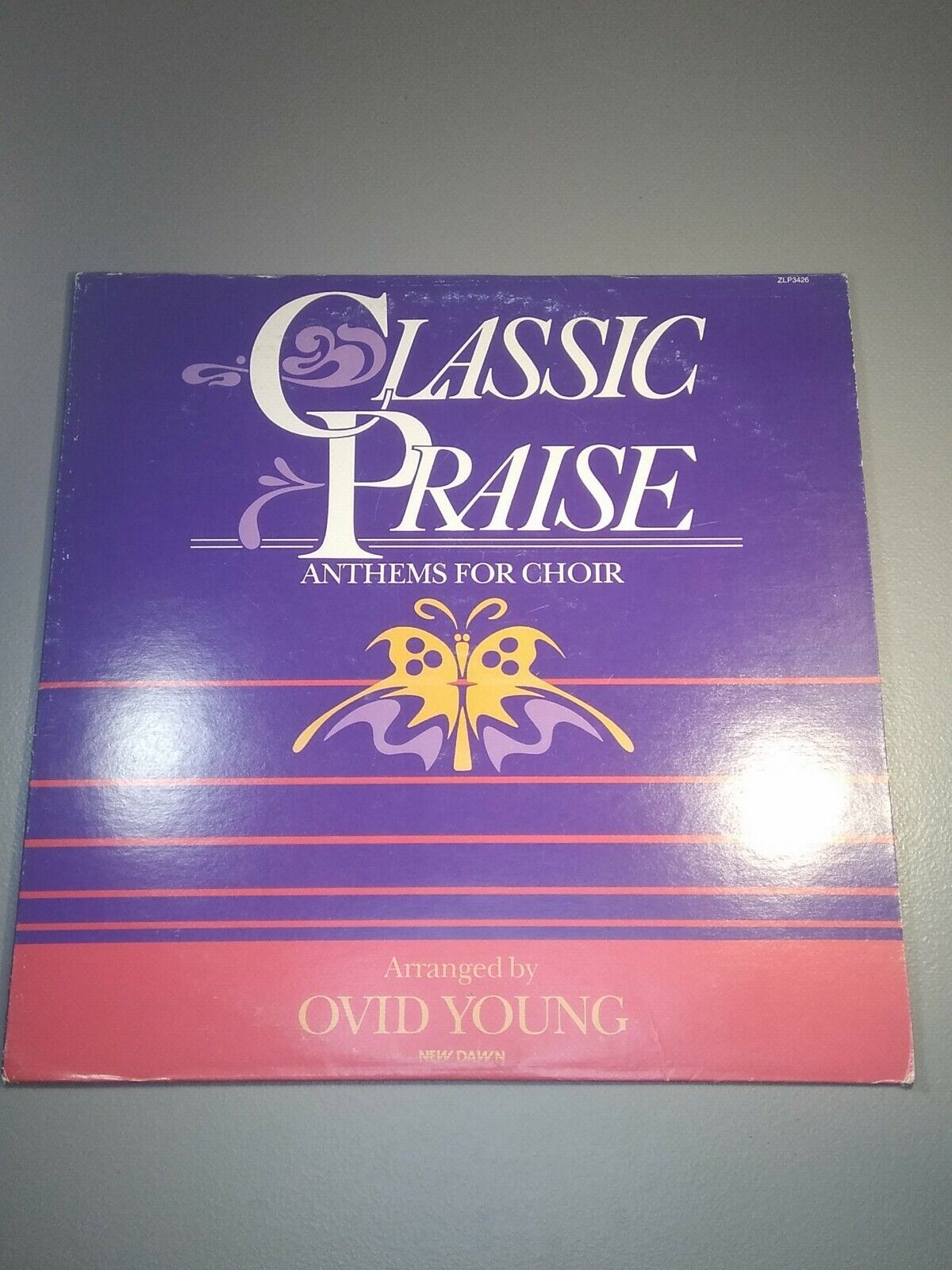 Vintage 1985 Classic Praise Anthems For Choir by Ovid Young Vinyl LP Record Good
