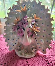 Japanese Peacock Music Box Iridescent Porcelain from SUBERTO Collection Vintage picture