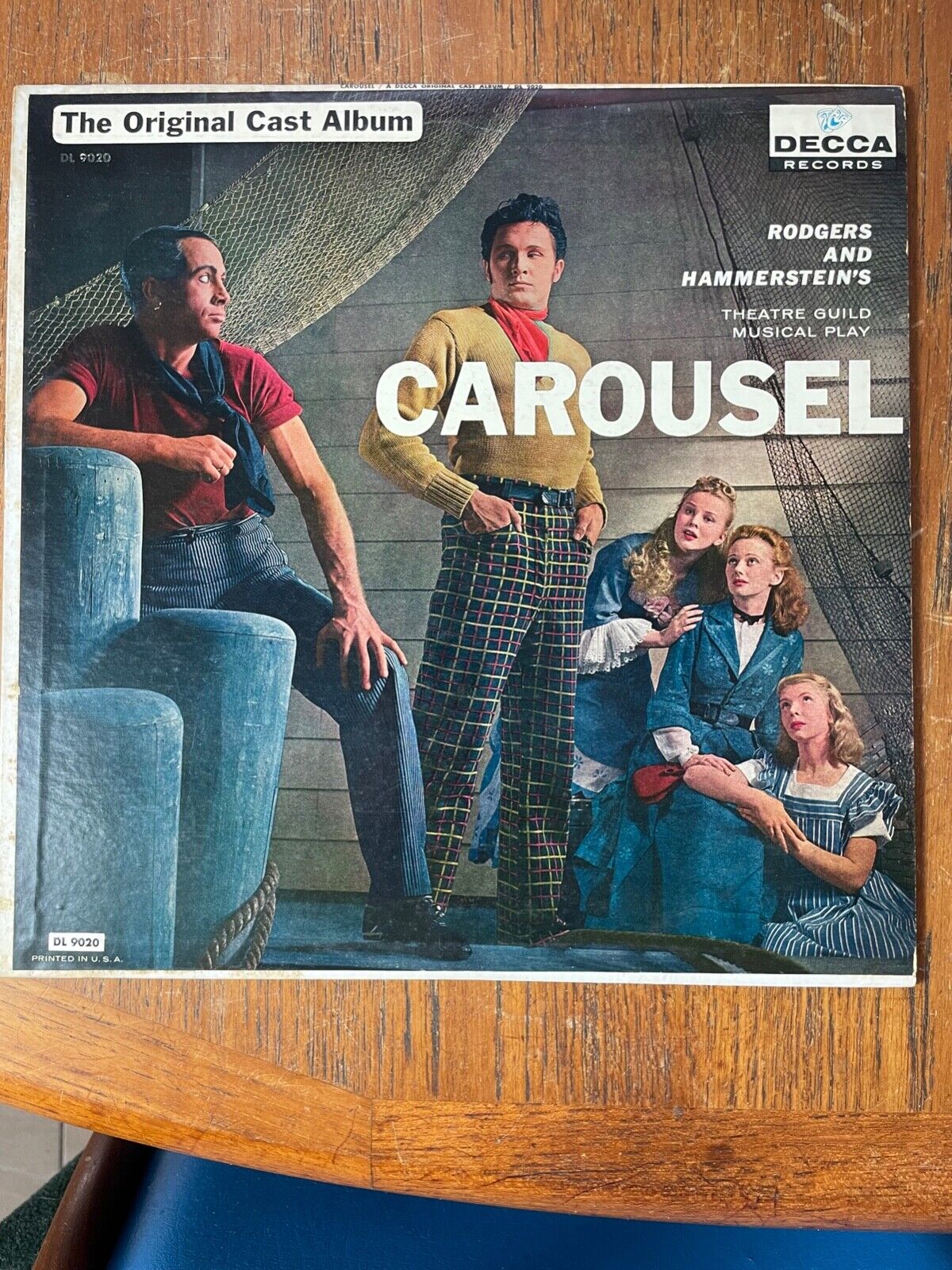 Carousel The Original Cast Album Vintage Vinyl LP DL 9020 1955 / 1949 VG