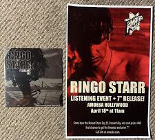 Ringo Starr RED VINYL February Sky 7 Inch Single & Event Poster Rare Amoeba RSD picture