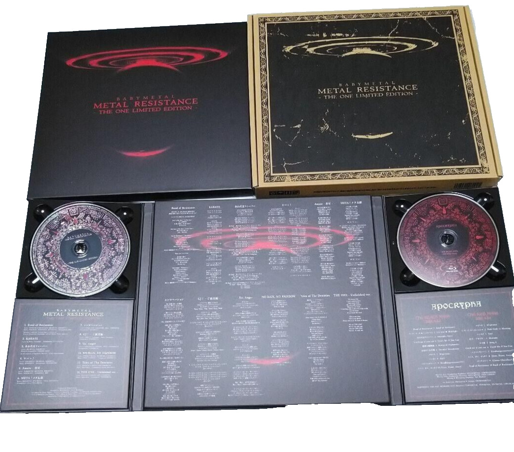 Babymetal Metal Resistance The One Limited Edition CD & Blu-ray Brown Box MINT