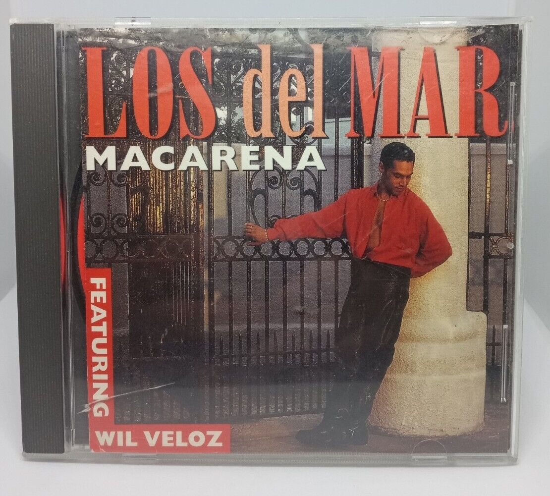 Vintage 90s 1995 Macarena Los del Mar CD Critique Records Wil Veloz Oye Como Va