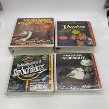 LOT OF 4 BOX SETS OF OLD TIME RADIO SHOWS ALL SEALED SHERLOCK HOLMES NERO WOLFF picture