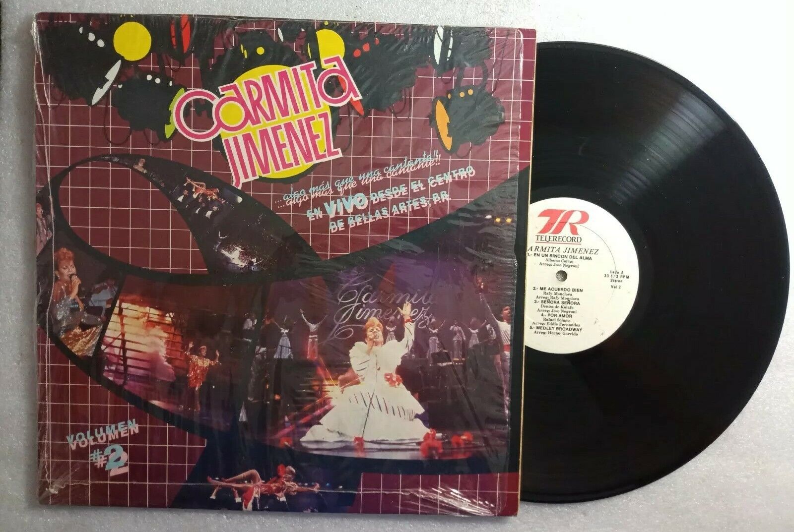 Carmita Jimenez Algo mas Que una Cantante   Vol # 2 TELRECORD 004 LP VG+ LP#0496
