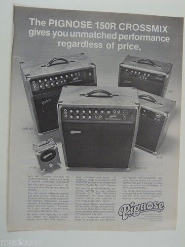 retro magazine advert 1980 PIGNOSE 150r