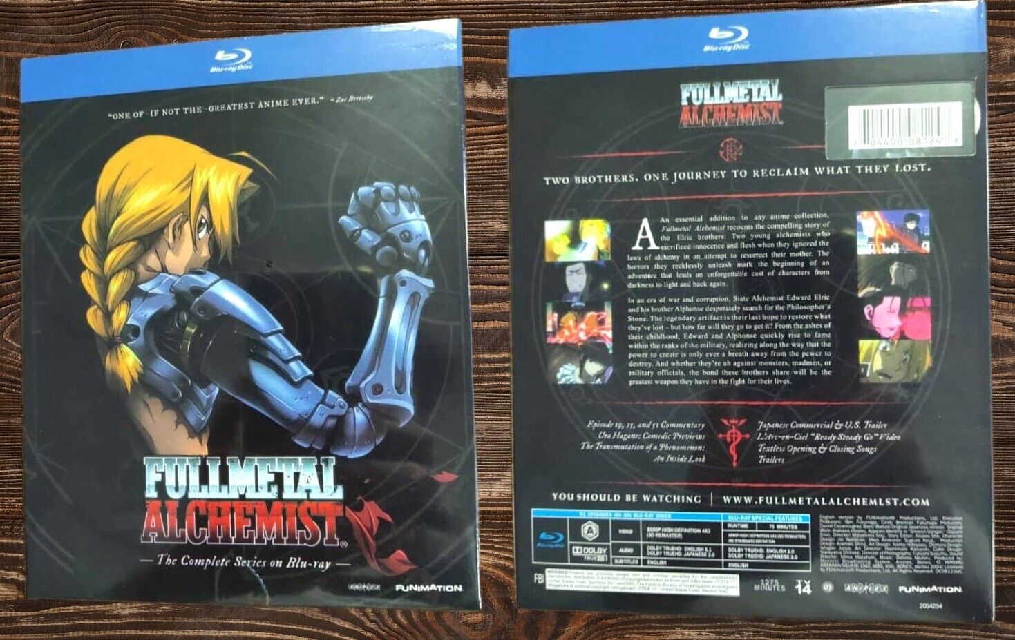 FULLMETAL ALCHEMIST: The Complete Series (Blu-Ray) ,free shipping, Region 1