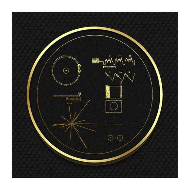 NASA Voyager Golden Record Vinyl Diagram Enamel Metal Pin 1.25